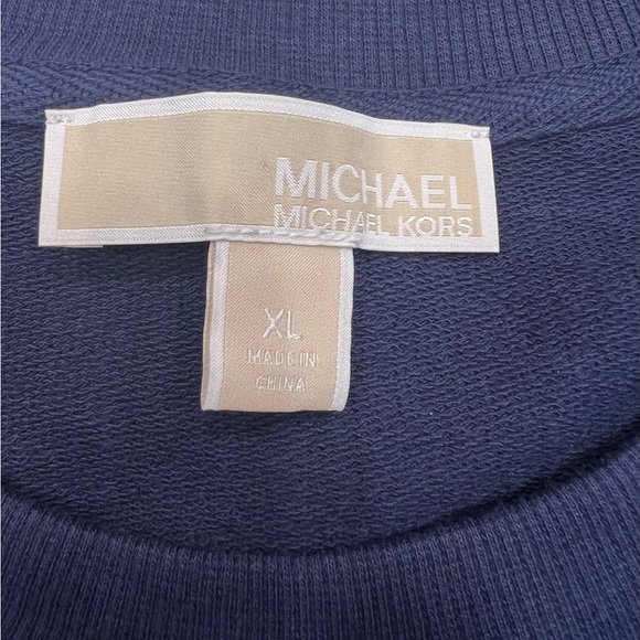 Michael Kors Midnight Blue Top with White Details - Picture 6 of 8